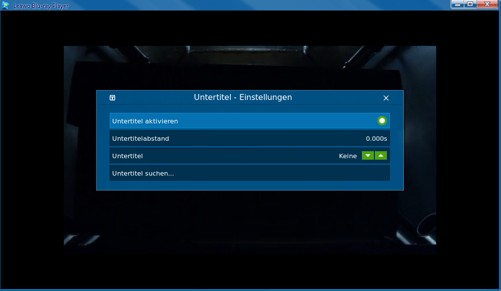 Untertitel einstellen