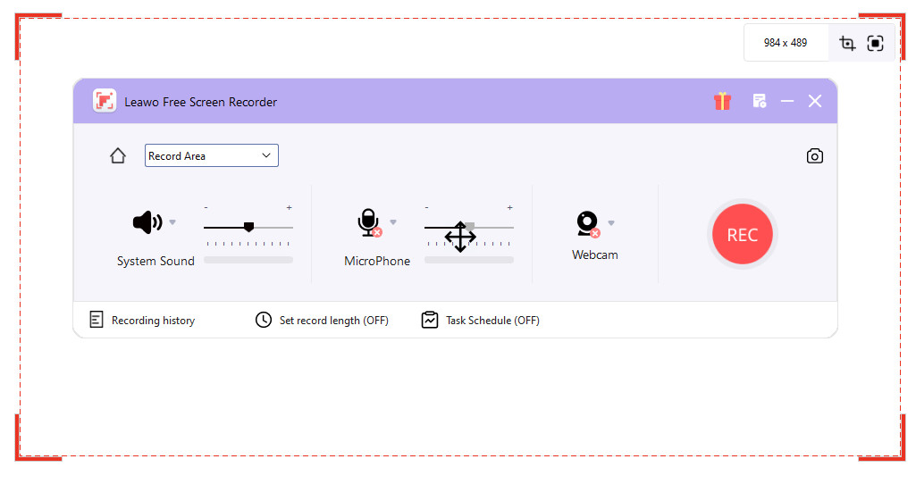 Free Screen Recorder Step3