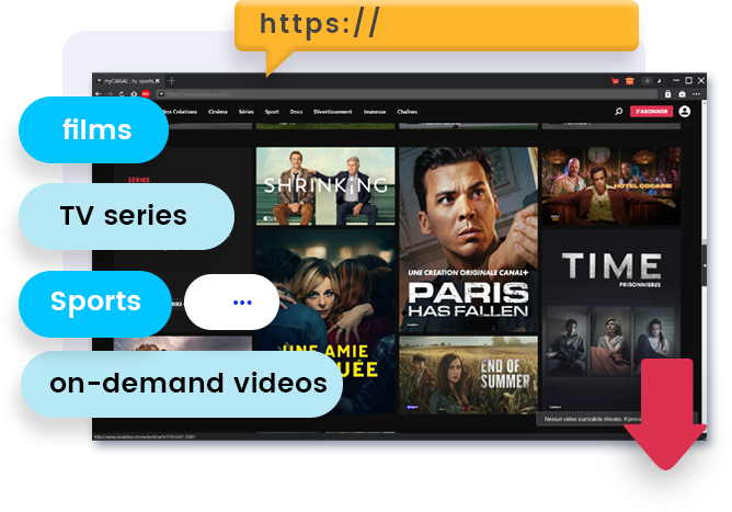 Canal+ Downloader features