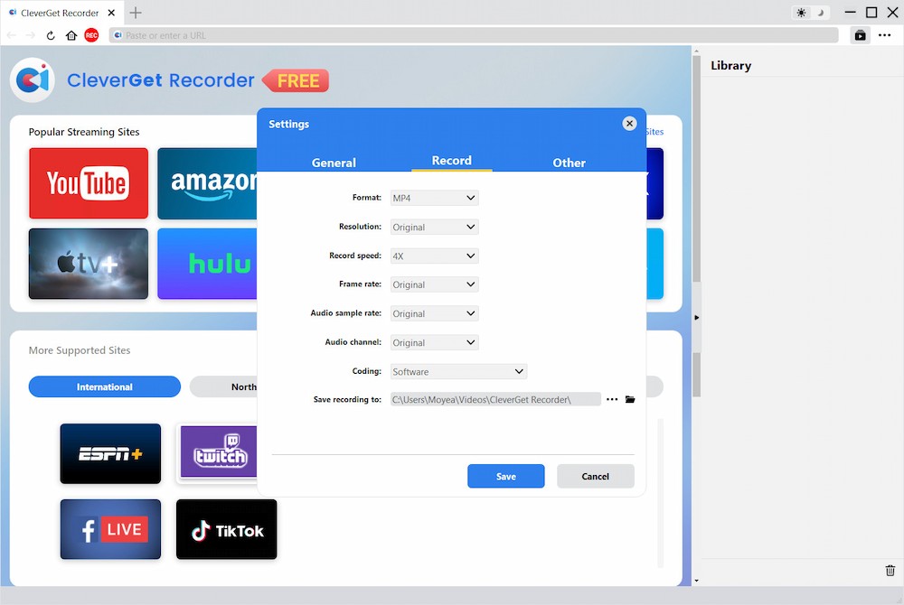 CleverGet Recorder Step1