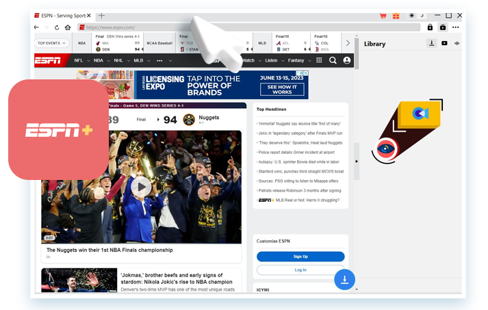ESPN+ Downloader Step1