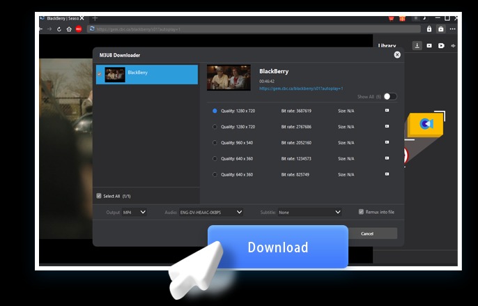 M3U8 Downloader Step4