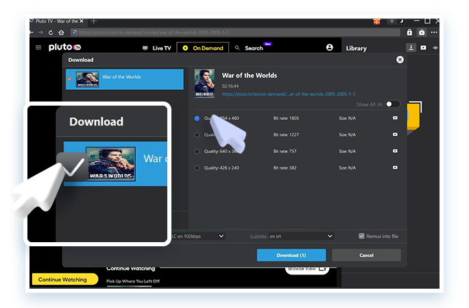 Pluto Downloader Step3