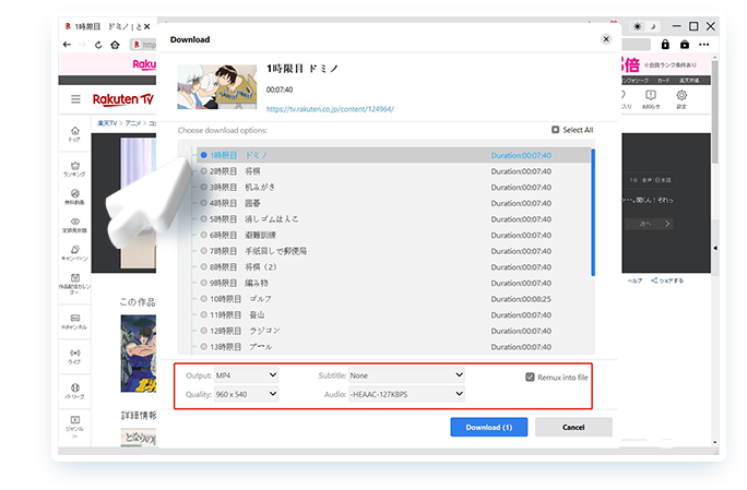 Rakuten TV Downloader Step3