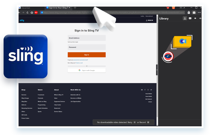 Sling Downloader Step1