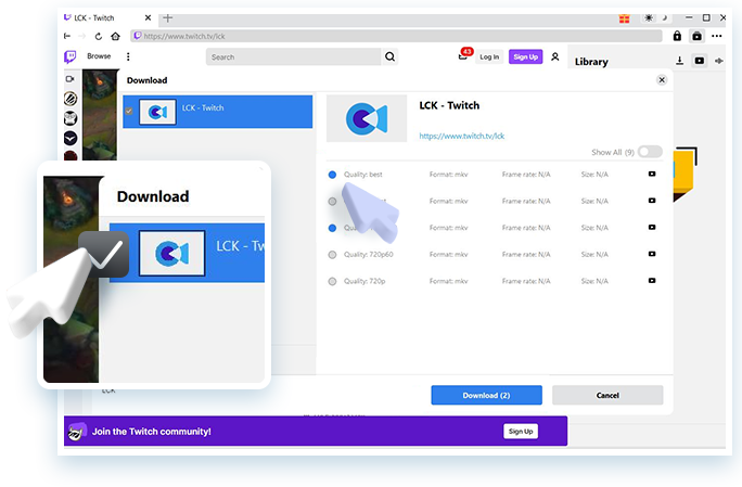 Twitch Downloader Step2