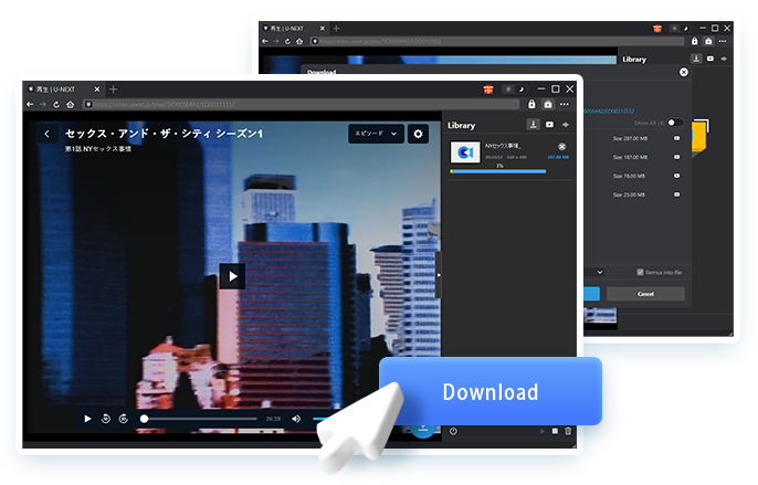U-NEXT Downloader Step4