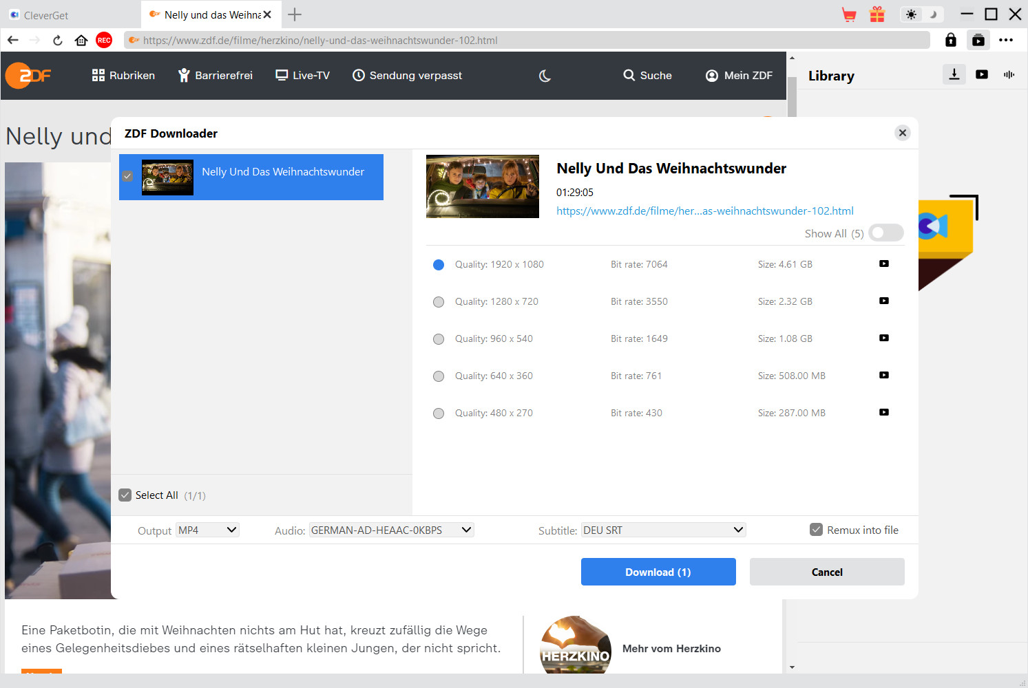 ZDF Downloader Step3